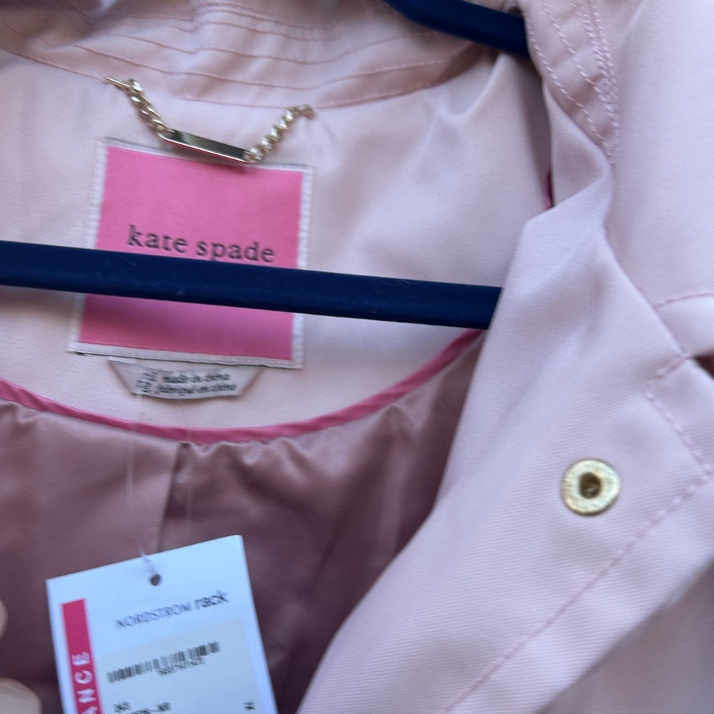 Kate Spade Soft Pink Trench Coat size XL NWT MSRP 229.00 jacket - Picture 7 of 15